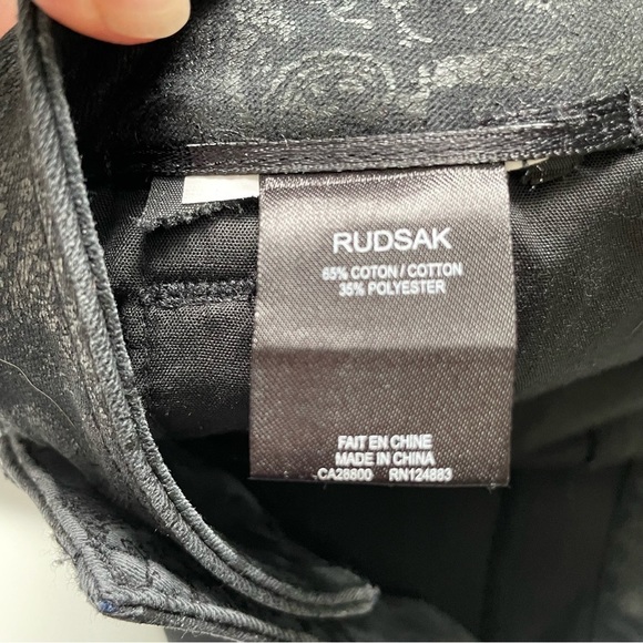 Rudsak black paisley print jeans size 29 - Picture 14 of 15